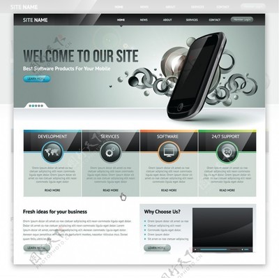 网站模板与网页设计的视觉艺术